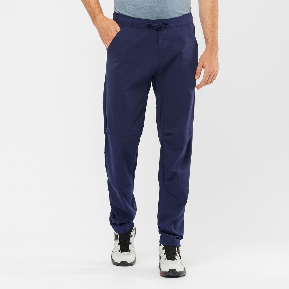 Salomon OUTRACK TAPERED Pantalones Hombre - Azul Marino - Colombia (38571-GJBP)